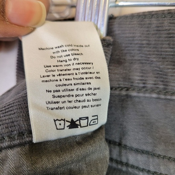 Rag & Bone Mens Corduroy Mid Rise Straight Leg Chino Pants Size 32 Gray Preppy - Picture 5 of 11